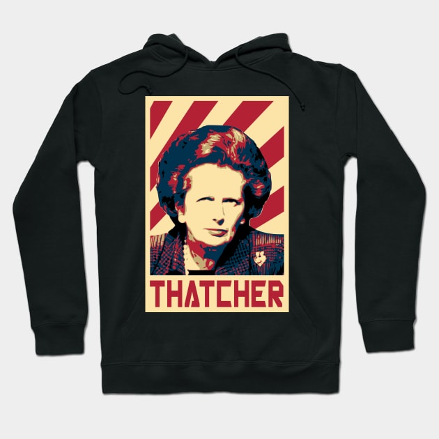 Margaret ThatcherRetro Propaganda Hoodie by Nerd_art